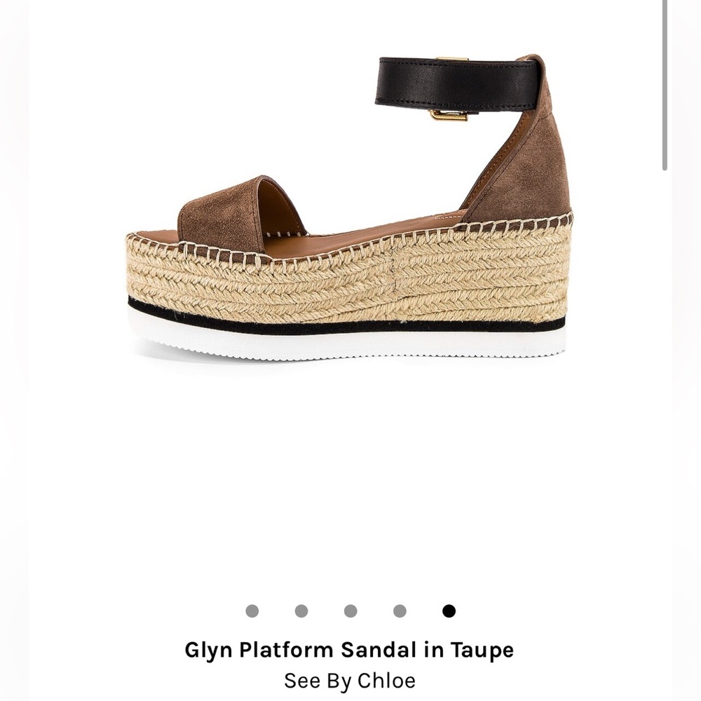 SEE BY CHLOE glyn platform sandal. Worn only once, in great condition